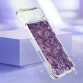 Custodia in TPU iPhone Air Glitter Quicksand - Cuori viola