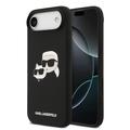 Custodia MagSafe in silicone liquido Karl Lagerfeld Double Heads per iPhone Air