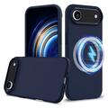 Custodia in silicone liquido per iPhone Air - compatibile con MagSafe - Blu Scuro