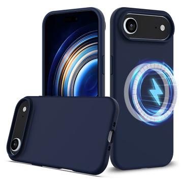 Custodia in silicone liquido per iPhone 17 Air - compatibile con MagSafe - Blu Scuro