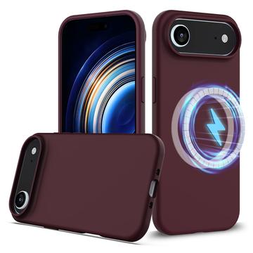 Custodia in silicone liquido per iPhone 17 Air - compatibile con MagSafe - Vino Rosso