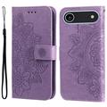 Custodia a portafoglio per iPhone 17 Air serie Mandala - Viola