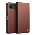 Custodia in pelle con portafoglio staccabile 2-in-1 iPhone Air Qialino - Compatibile con MagSafe - Marrone