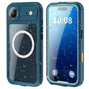 Custodia Impermeabile IP68 Per IPhone 13 – Antiurto Militare, Trasparente, Supporta Ricarica Wireless, Nero