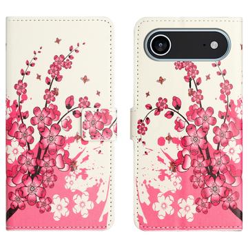 Custodia a Portafoglio Serie Style per iPhone 17 Air - Fiori Rosa