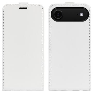 Custodia Flip Verticale con Slot per Schede per iPhone 17 Air - Bianca