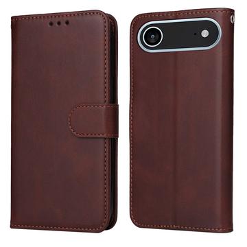iPhone 17 Air Custodia a portafoglio con supporto - Marrone