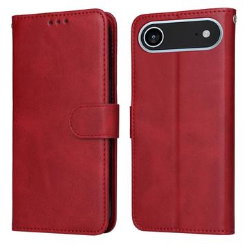iPhone 17 Air Custodia a portafoglio con supporto - Rossa