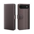 Custodia in pelle a portafoglio per iPhone 17 Air con cavalletto - Marrone