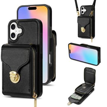 Custodia iPhone 17 Tutto in uno con portafoglio e cinturino