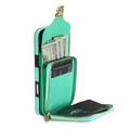 Custodia iPhone 17 Tutto in uno con portafoglio e cinturino - Menta