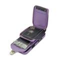 Custodia iPhone 17 Tutto in uno con portafoglio e cinturino - Viola