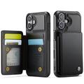 Custodia per iPhone 17 Caseme C22 Portafoglio RFID - Nera