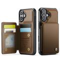 Custodia per iPhone 17 Caseme C22 Portafoglio RFID - Marrone
