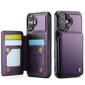 Custodia per iPhone 17 Caseme C22 Portafoglio RFID - Viola