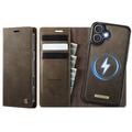 Custodia a portafoglio staccabile 2 in 1 iPhone 17 Caseme C49 - Compatibile con MagSafe, RFID - Caffè