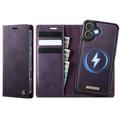 Custodia a portafoglio staccabile 2 in 1 iPhone 17 Caseme C49 - Compatibile con MagSafe, RFID - Viola