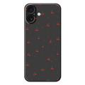 Custodia in TPU con motivo a ciliegia per iPhone 17 - Nera