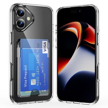 Custodia trasparente con porta carte per iPhone 17