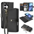 Custodia in pelle a portafoglio con copertura magnetica Dux Ducis Lawa per iPhone 17