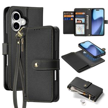 Custodia in pelle a portafoglio con copertura magnetica Dux Ducis Lawa per iPhone 17