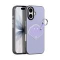 Custodia iPhone 17 Dux Ducis Luvy con anello per le dita e cinturino per la mano - Viola / Conchiglia