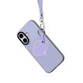 Custodia iPhone 17 Dux Ducis Luvy con anello per le dita e cinturino per la mano - Viola / Conchiglia