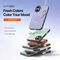Custodia iPhone 17 Dux Ducis Luvy con anello per le dita e cinturino per la mano - Viola / Conchiglia