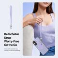 Custodia iPhone 17 Dux Ducis Luvy con anello per le dita e cinturino per la mano - Viola / Conchiglia