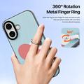 Custodia per iPhone 17 Dux Ducis Luvy con anello per le dita e cinturino per la mano - Blu cielo / Cuore