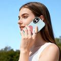 Custodia per iPhone 17 Dux Ducis Luvy con anello per le dita e cinturino per la mano - Blu cielo / Cuore