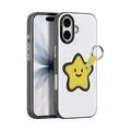Custodia per iPhone 17 Dux Ducis Luvy con anello per le dita e cinturino per la mano - Bianco / Stella