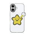 Custodia per iPhone 17 Dux Ducis Luvy con anello per le dita e cinturino per la mano - Bianco / Stella