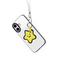 Custodia per iPhone 17 Dux Ducis Luvy con anello per le dita e cinturino per la mano - Bianco / Stella