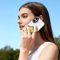 Custodia per iPhone 17 Dux Ducis Luvy con anello per le dita e cinturino per la mano - Bianco / Stella