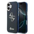 Custodia per iPhone 17 Guess IML 4G Script Metal Logo - Blu