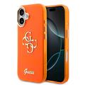 Custodia per iPhone 17 Guess IML 4G Script Metal Logo - Arancione