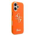 Custodia per iPhone 17 Guess IML 4G Script Metal Logo - Arancione