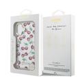 Custodia ibrida Guess IML Glitter Cherry per iPhone 17 - Compatibile con MagSafe - Trasparente