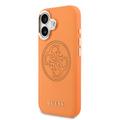 Custodia iPhone 17 Guess Perforated 4G Logo - Compatibile con MagSafe - Arancione