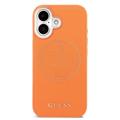 Custodia iPhone 17 Guess Perforated 4G Logo - Compatibile con MagSafe - Arancione