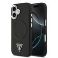 Custodia per iPhone 17 Guess Triangle Logo - Compatibile con MagSafe - Nera