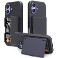 Custodia ibrida per iPhone 17 con specchio nascosto e slot per schede