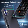 Custodia ibrida per iPhone 17 con specchio nascosto e slot per schede