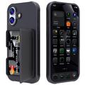 Custodia ibrida per iPhone 17 con specchio nascosto e slot per schede
