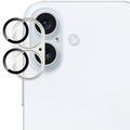Protezione completa per obiettivo della fotocamera iPhone 17 Imak in metallo e vetro temperato - Argento