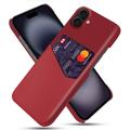 Custodia KSQ con Slot per Schede per iPhone 17 - Rossa