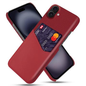 Custodia KSQ con Slot per Schede per iPhone 17 - Rossa