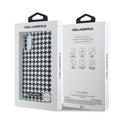 Custodia per iPhone 17 con placca in resina a motivo pied-de-poule firmata Karl Lagerfeld - Compatibile con MagSafe