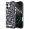 Custodia per iPhone 17 Karl Lagerfeld IML Leopardo - Compatibile con MagSafe - Grigia